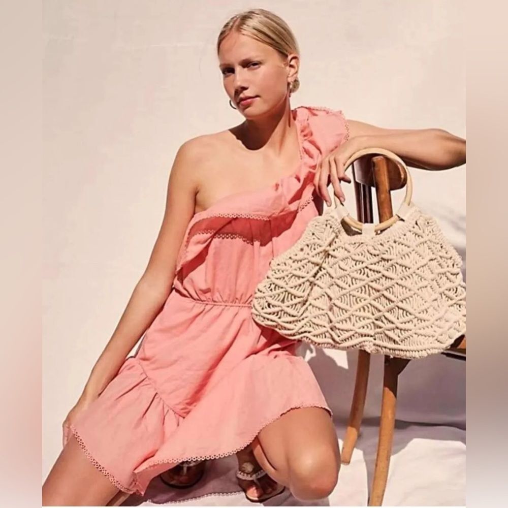 Free People Lovers Lane One Shoulder Mini Dress